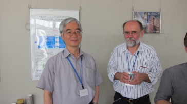 Prof. Fujikawa and Prof. Ebert